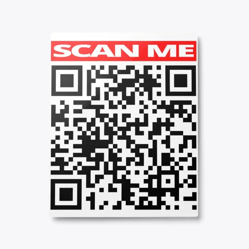 SCAN ME Prank Rick roll QR code