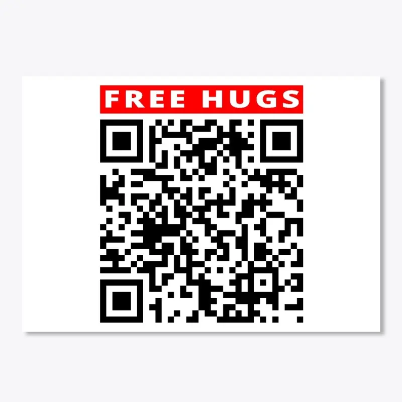 Free Hugs Prank Rick roll prank QR code